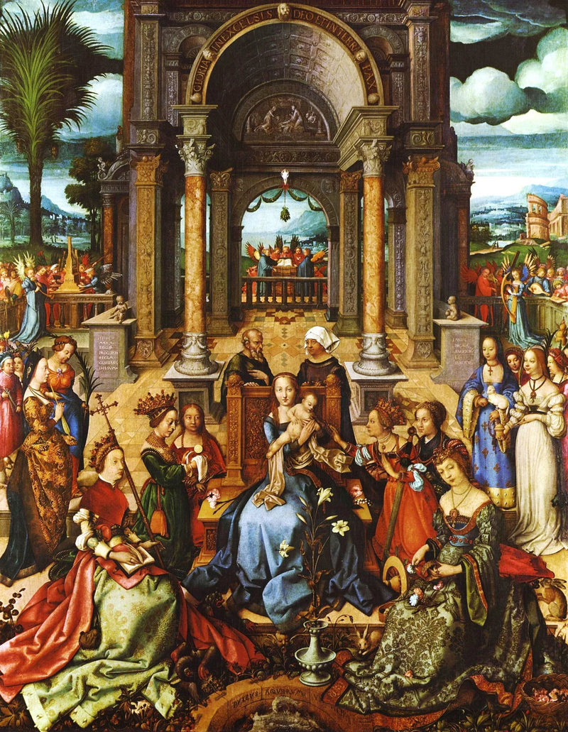 Jomfru med barnet av Hans Holbein den eldre, Museu Nacional de Arte Antiga - Hans Holbein den eldre
