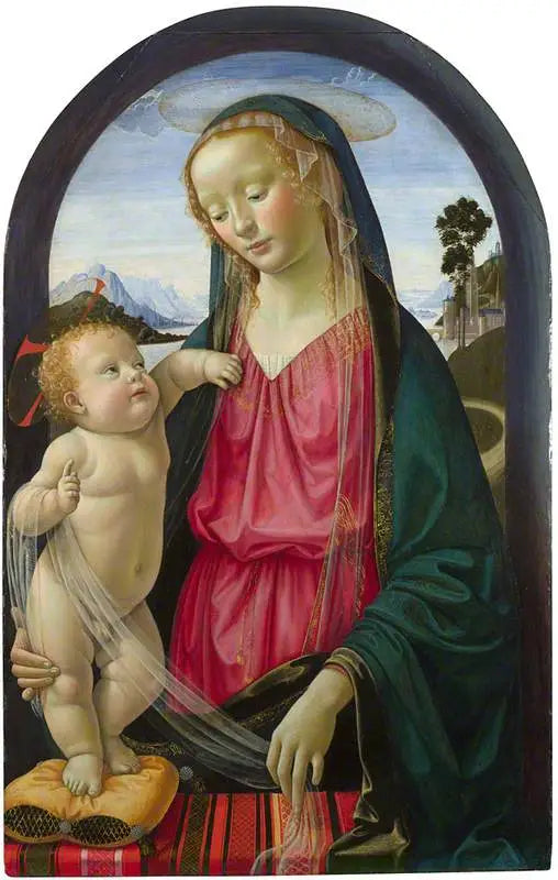 Jomfru med barnet - Domenico Ghirlandaio