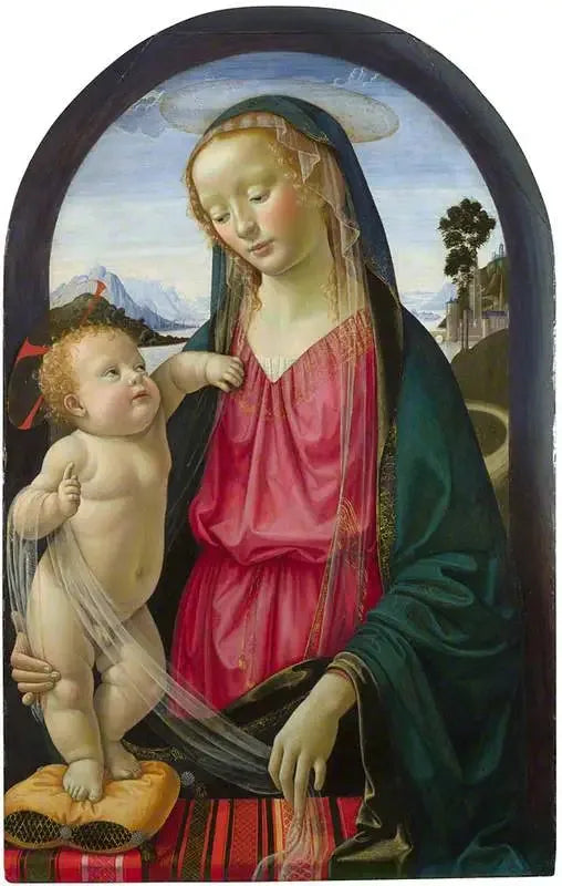 Jomfru med barnet - Domenico Ghirlandaio
