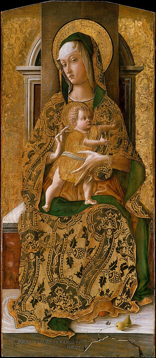 Jomfru med barnet i majestet - Carlo Crivelli