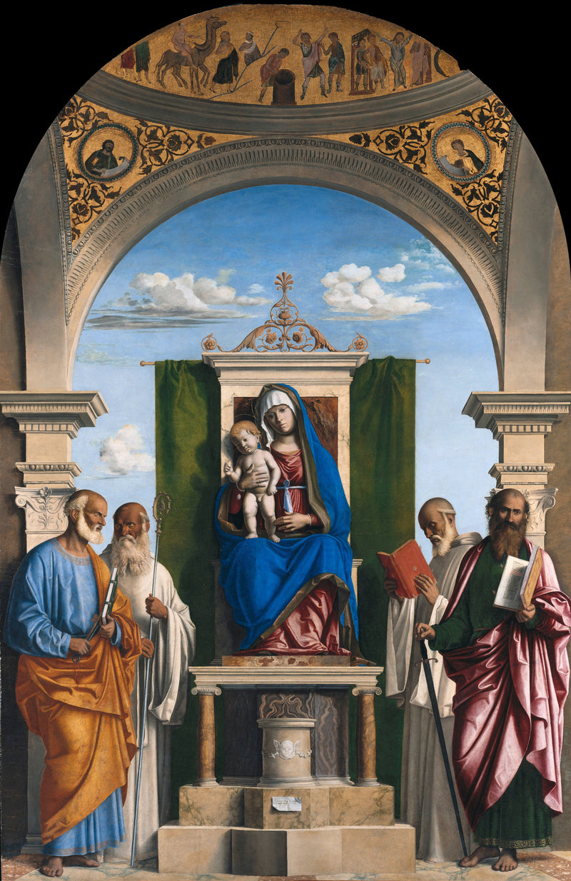 Jomfru med barnet omgitt av helgener - Cima da Conegliano