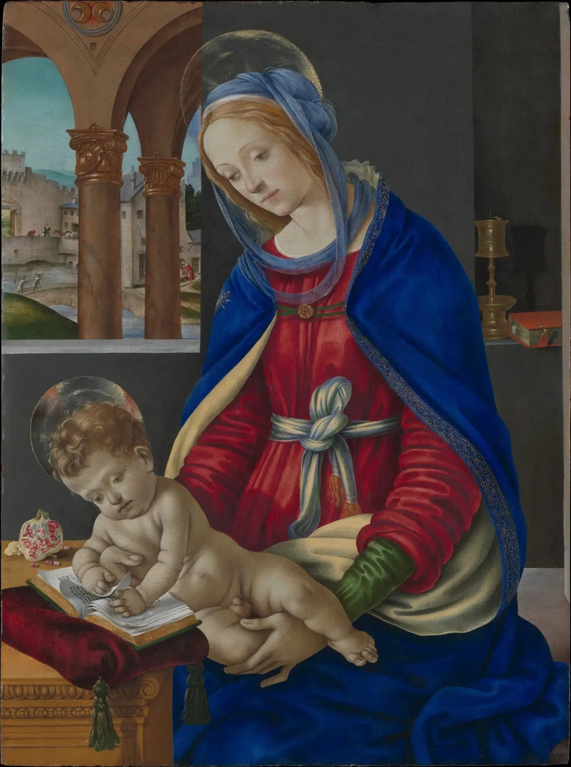 Jomfru med barnet - Filippino Lippi
