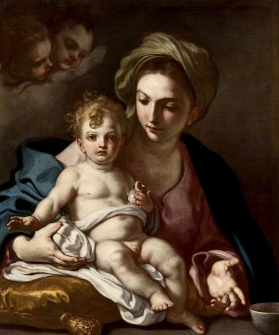 Jomfru med barnet - Francesco Solimena