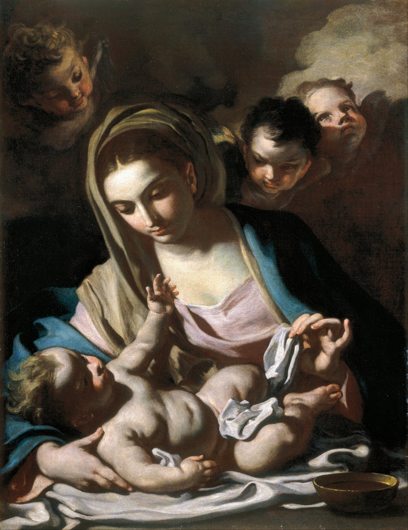 Jomfru med barnet - Francesco Solimena