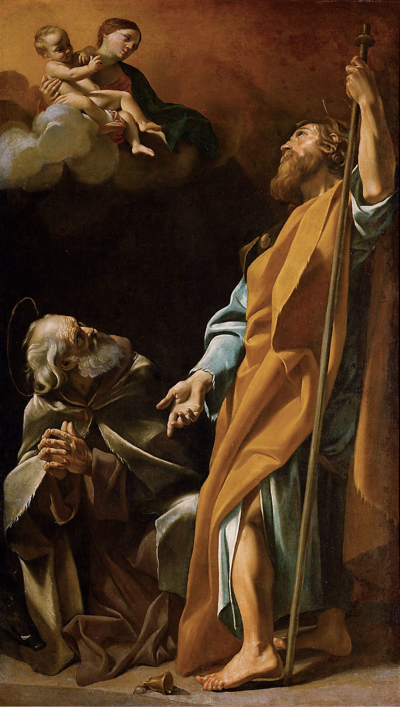 Jomfru med barnet - Giovanni Lanfranco