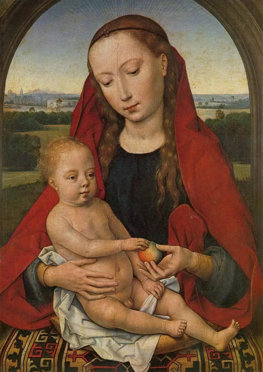 Jomfru med barnet. - Hans Memling