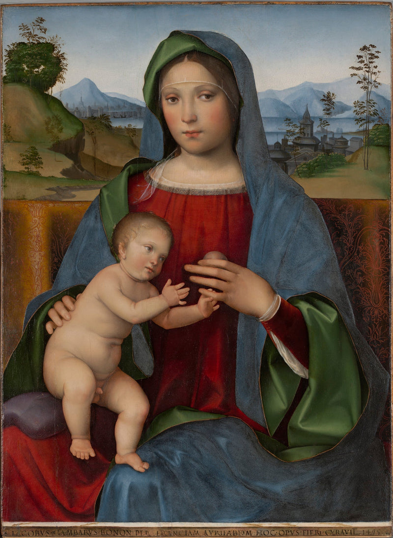 Jomfru med barnet: Madonna Gambaro - Francesco Francia