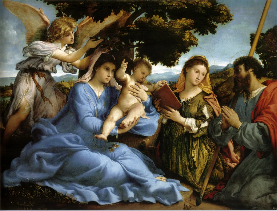 Jomfru med barnet - Lorenzo Lotto