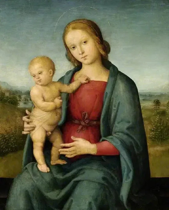 Jomfru med barnet - Pietro Perugino