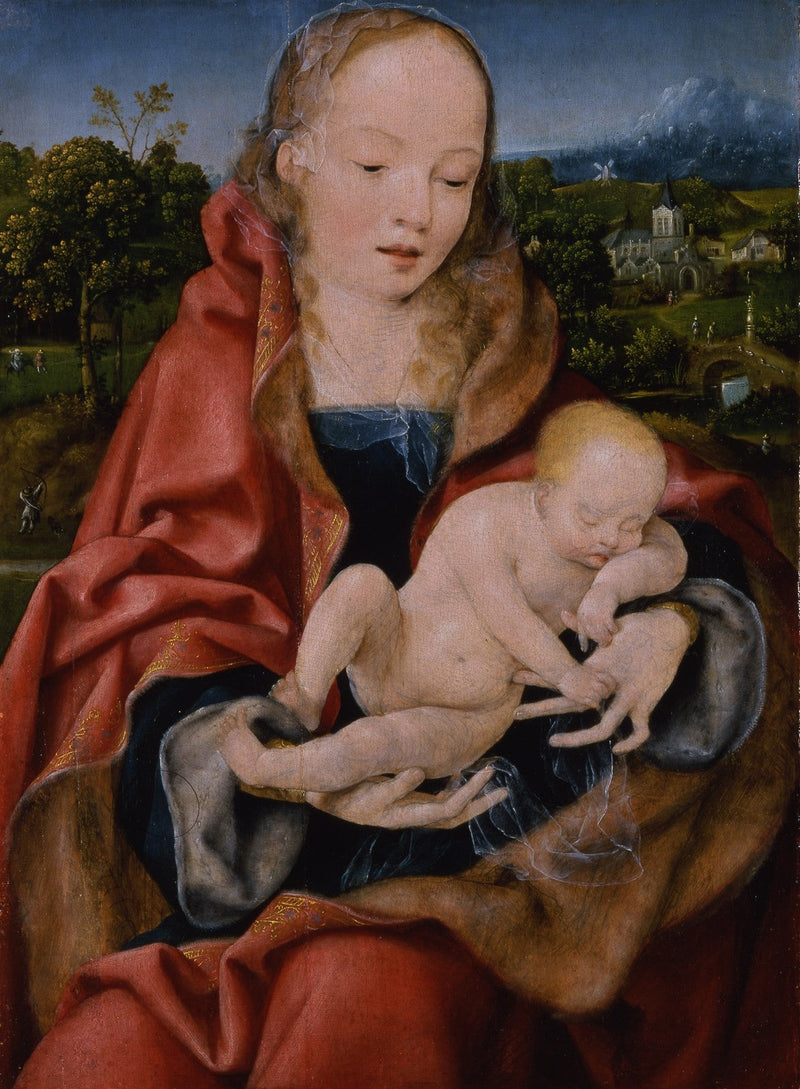 Jomfru med barnet (Praha) - Joos van Cleve