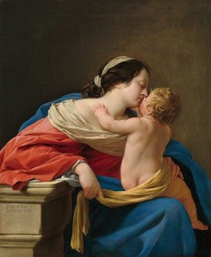 Jomfru med barnet - Simon Vouet