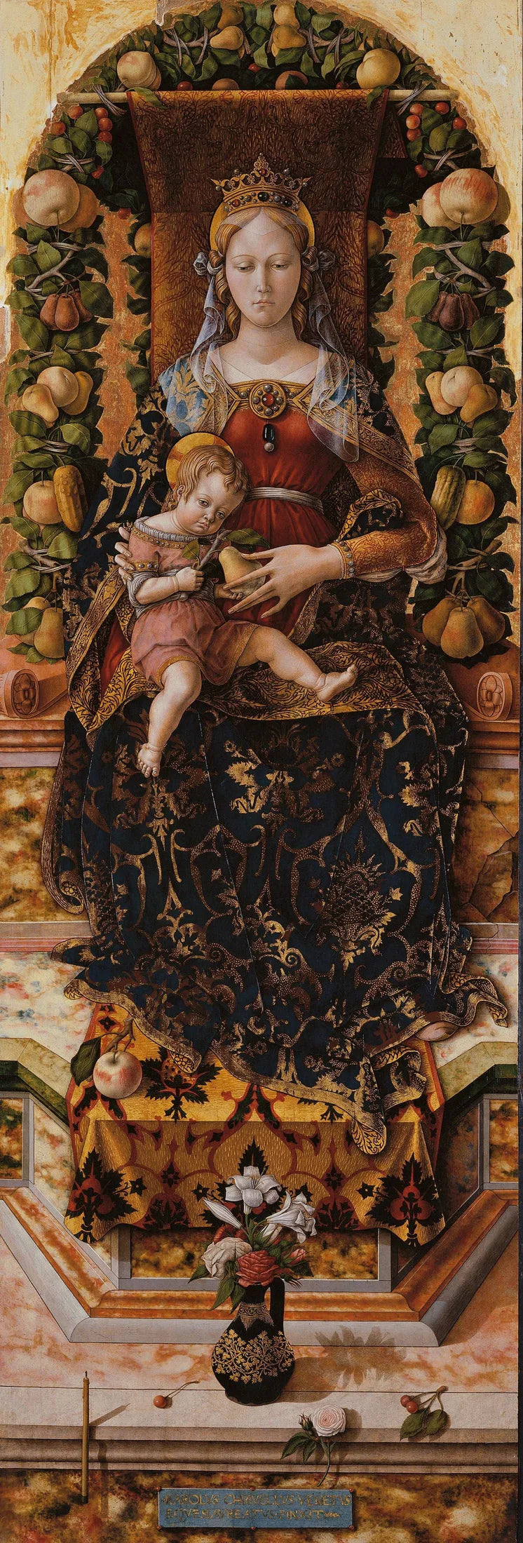 Jomfru med lysestaken - Carlo Crivelli
