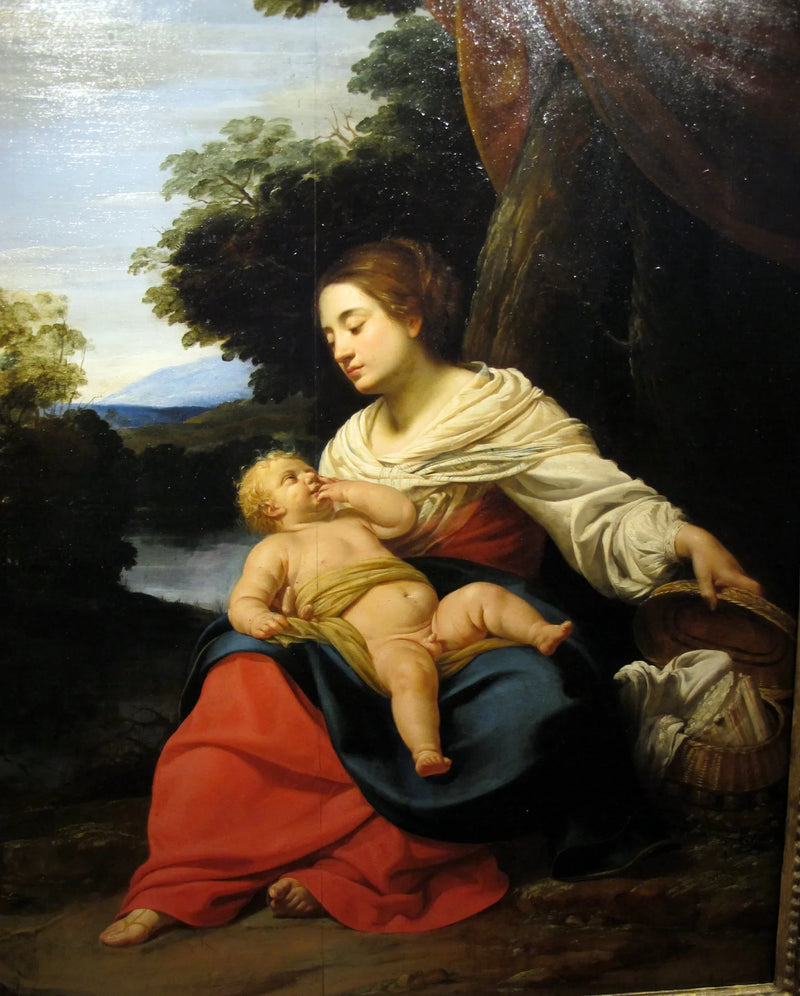 Jomfru med kurven - Simon Vouet