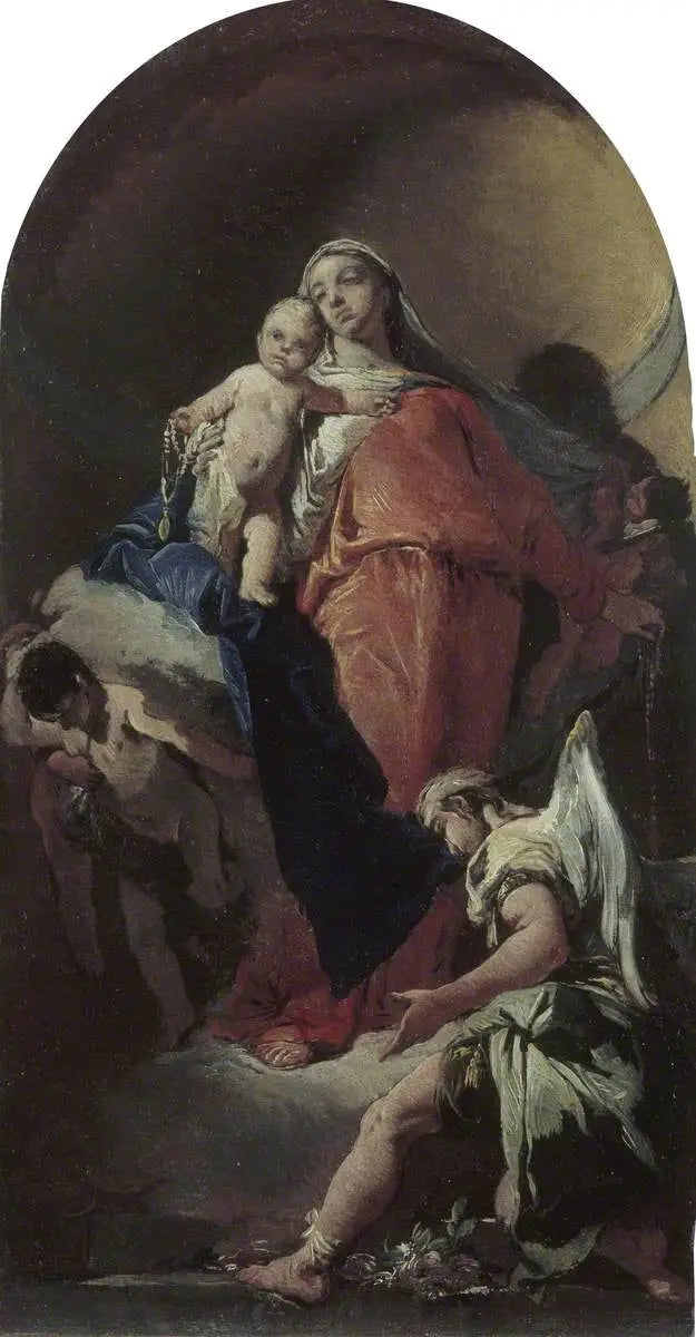 Vierge à l’Enfant avec un ange - Giovanni Battista Tiepolo - Alpha Reproduction
