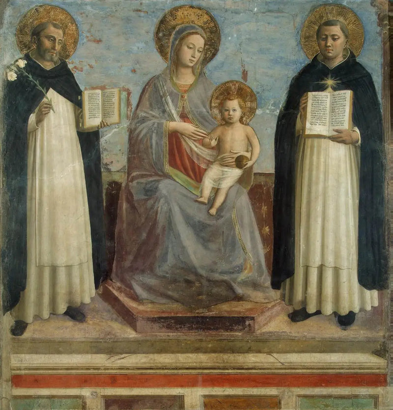 Jomfru med barnet mellom helgen Dominikus og helgen Thomas Aquinas - Fra Angelico

Source:
Vierge à l'Enfant entre les saints Dominique et saint Thomas d'Aquin - Fra Angelico
