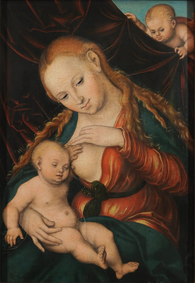 Jomfru som ammer barnet - Lucas Cranach den eldre