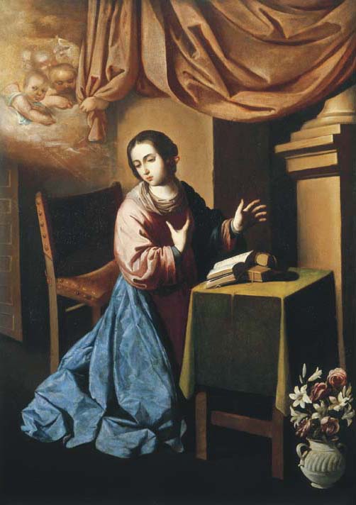 Jomfruens Bebudelse - Francisco de Zurbarán