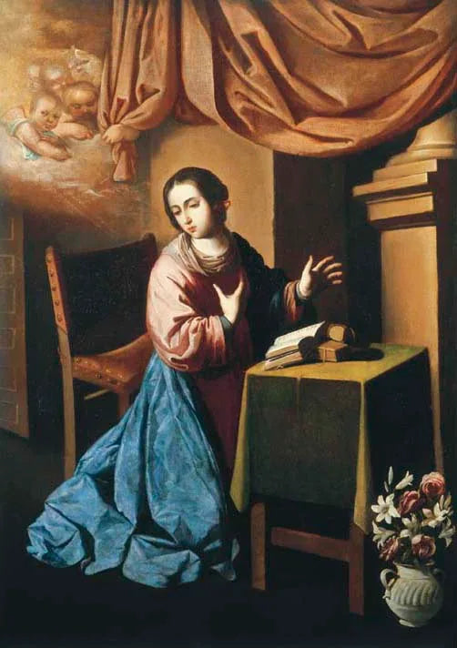 Jomfruens Bebudelse - Francisco de Zurbarán