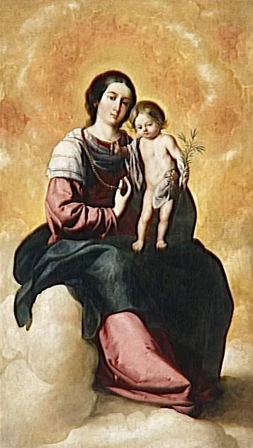 Jomfru av Rosenkransen - Francisco de Zurbarán