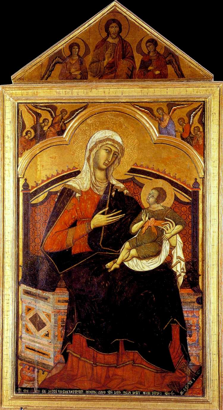 Vierge en majesté de San Domenico - Guido da Siena image 1 reproduction réalisée par Alpha Reproduction