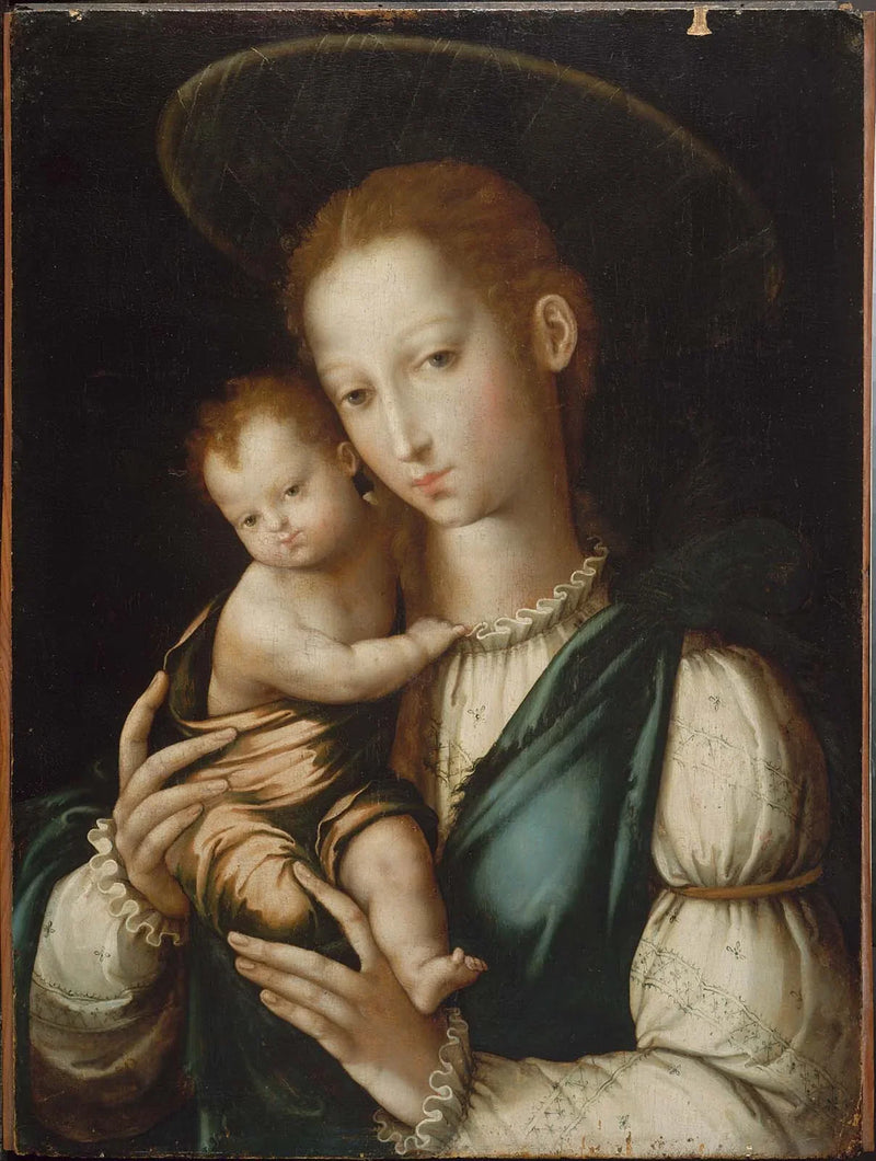 Jomfru og Barnet. - Luis de Morales
