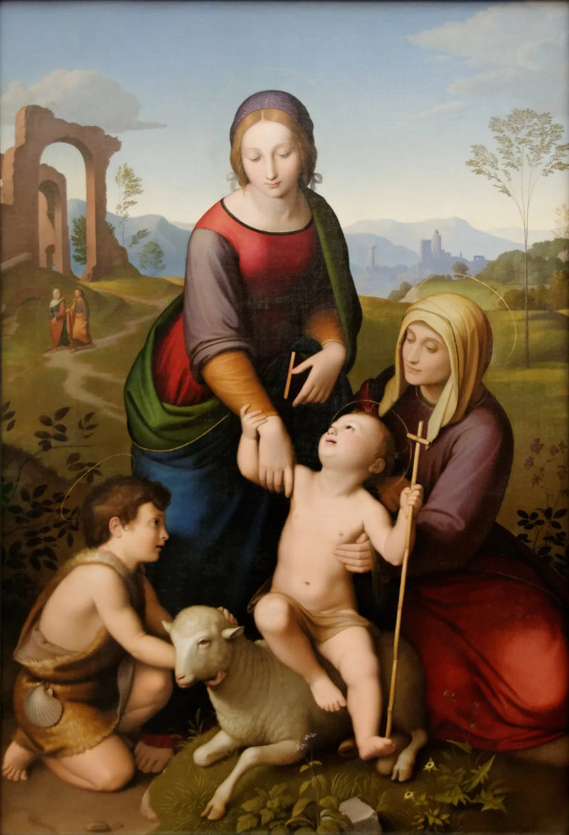 Jomfru Maria, Hellig Elisabeth, Jesus, Johannes Døperen - Johann Friedrich Overbeck