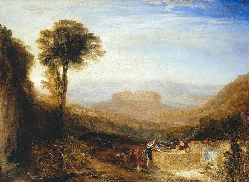 Utsikt over Orvieto, Malt i Roma - J. M. W. Turner