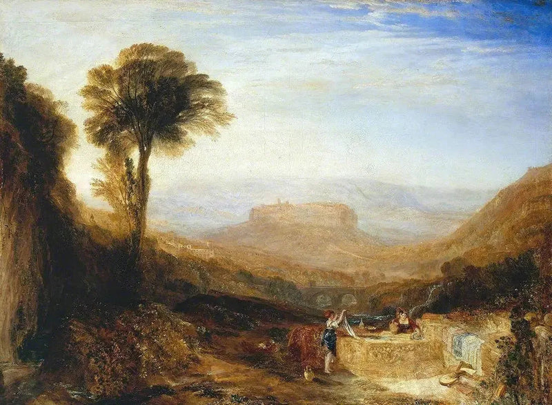 Utsikt over Orvieto, Malt i Roma - J. M. W. Turner