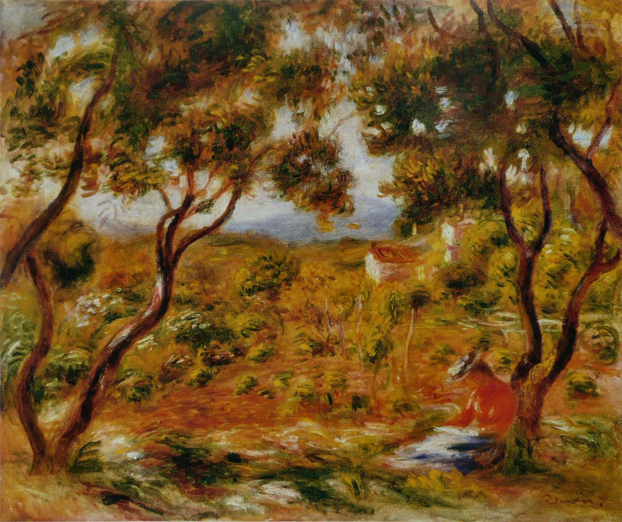 Vinstokker i Cagnes - Pierre-Auguste Renoir