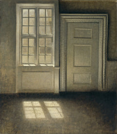 Solstudie i stua - Vilhelm Hammershøi
