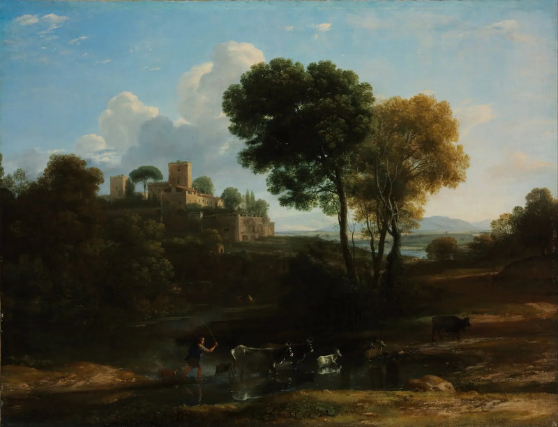 Villa i den romerske landsbyen - Claude Lorrain