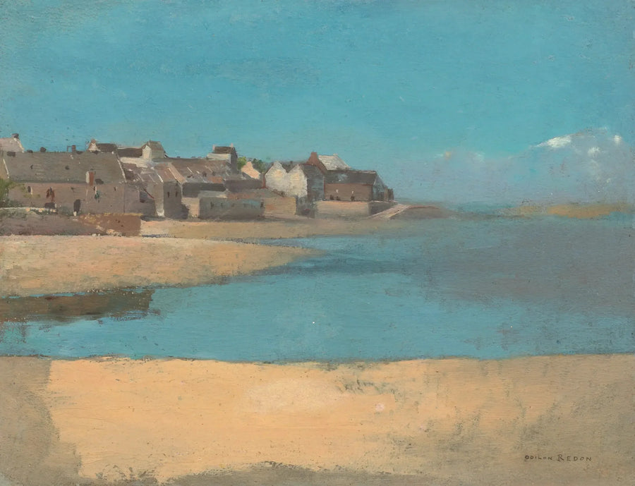 By ved sjøen i Bretagne - Odilon Redon