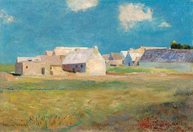 Bretagne landsby - Odilon Redon