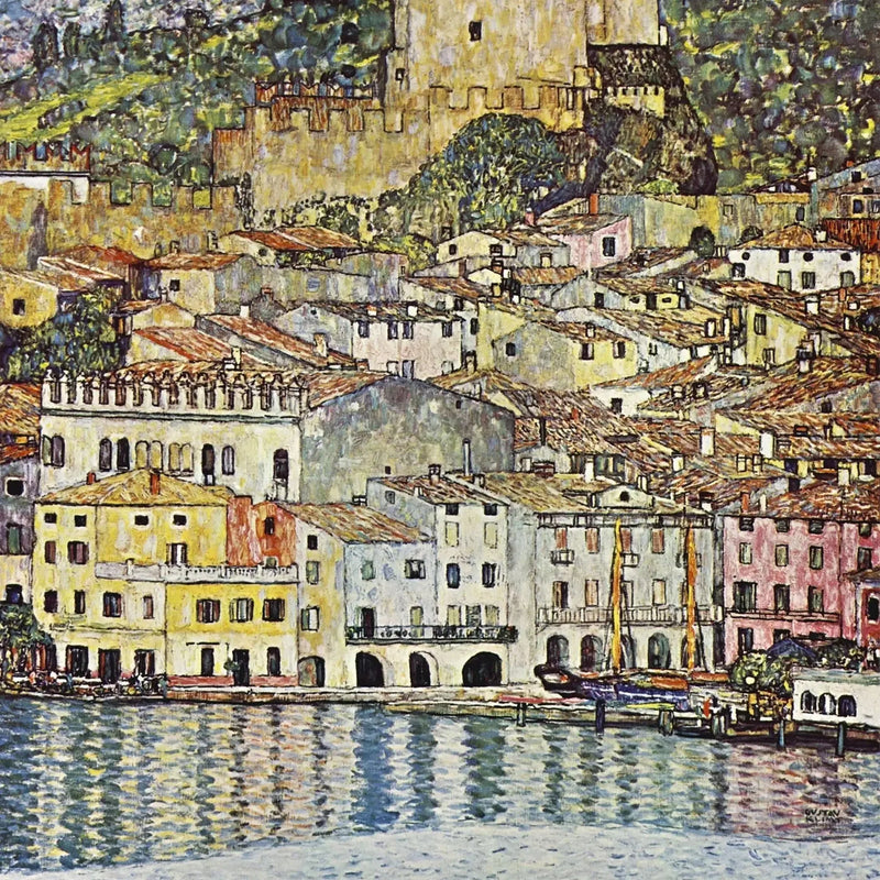 Kystlandsby - Gustav Klimt