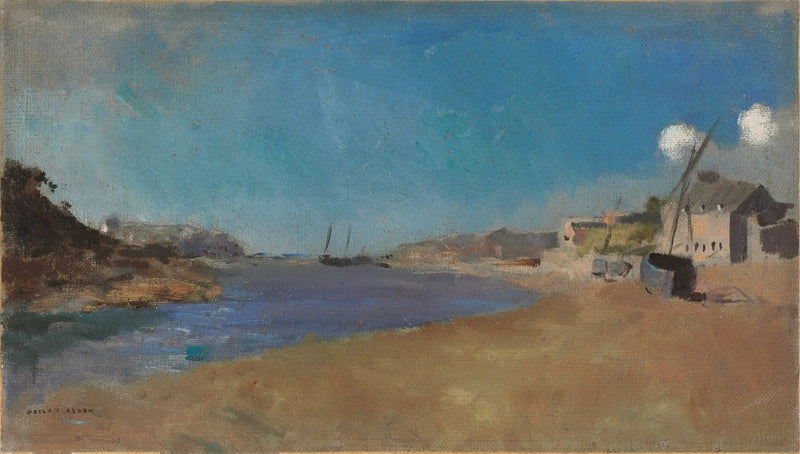 Fiskerlandsby, Bretagne - Odilon Redon