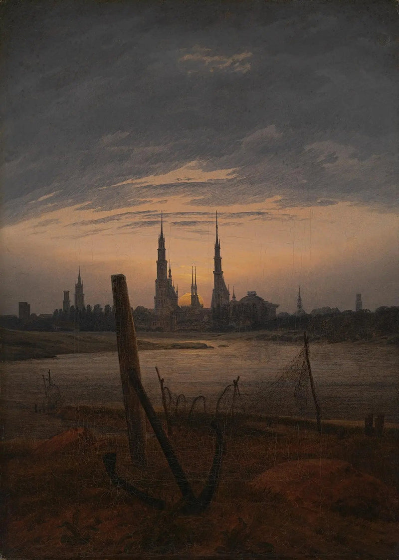 By ved måneskinn - Caspar David Friedrich