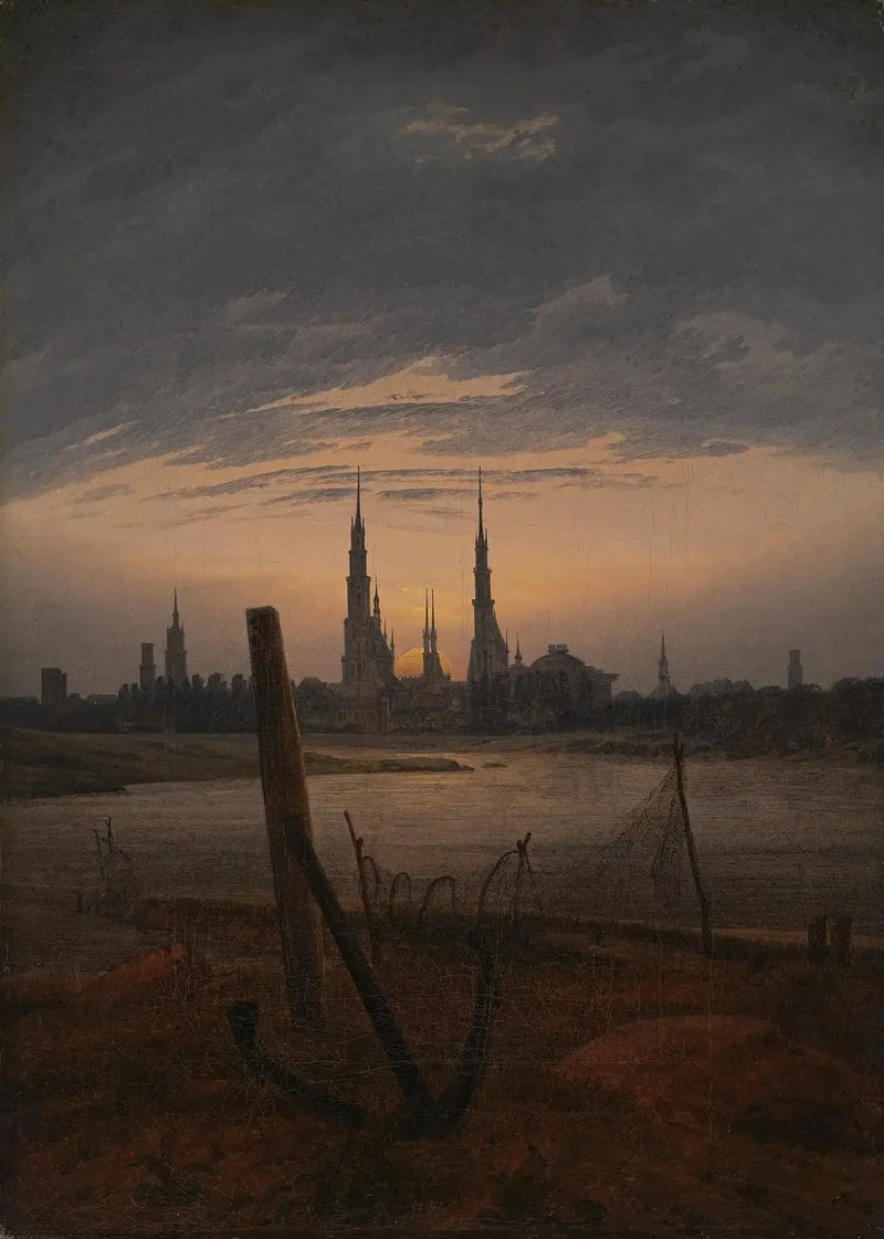 By ved måneskinn - Caspar David Friedrich