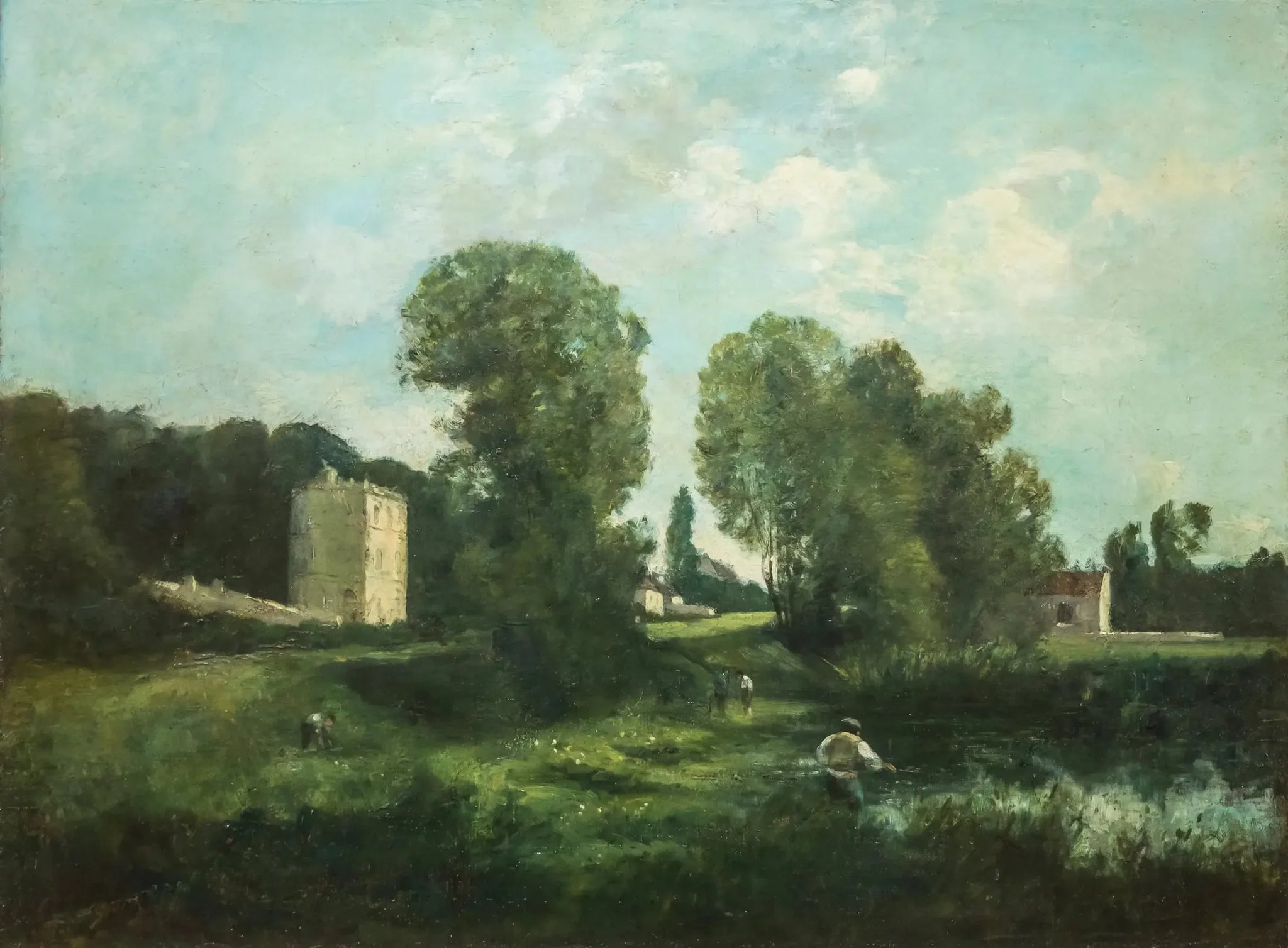 Ville d'Avray - Jean-Baptiste Camille Corot image 1 reproduction de peinture à l’huile