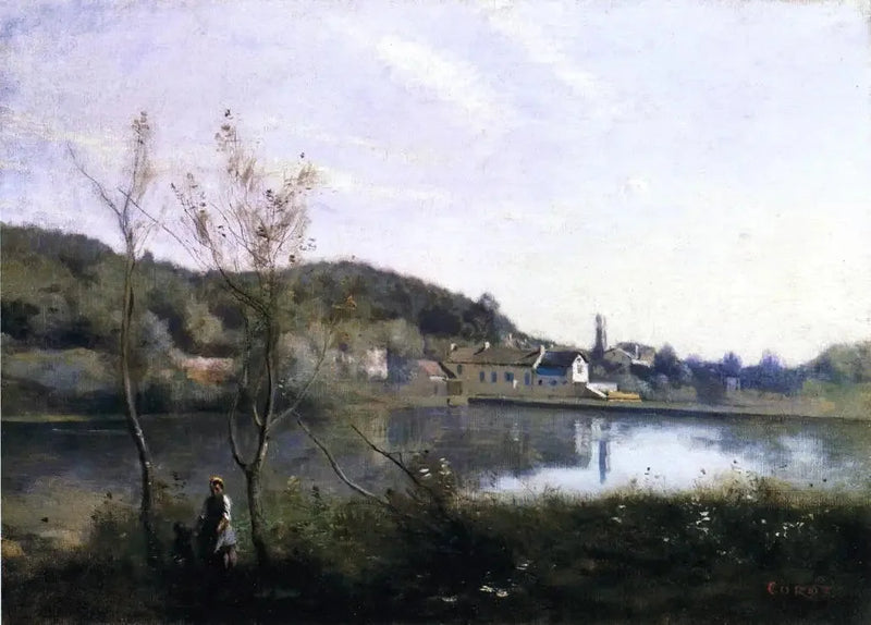 Ville-d'Avray, den store dammen og sine villaer - Jean-Baptiste Camille Corot