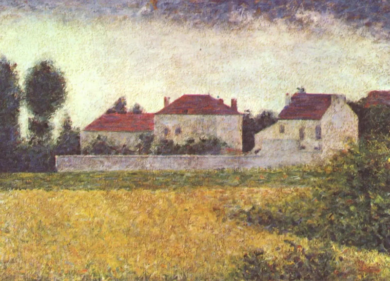 Ville d'Avray, hvite hus - Georges Seurat