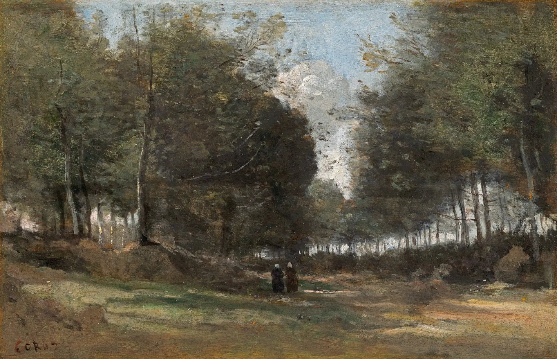 Ville d’Avray allée sous bois - Jean-Baptiste Camille Corot - Alpha Reproduction
