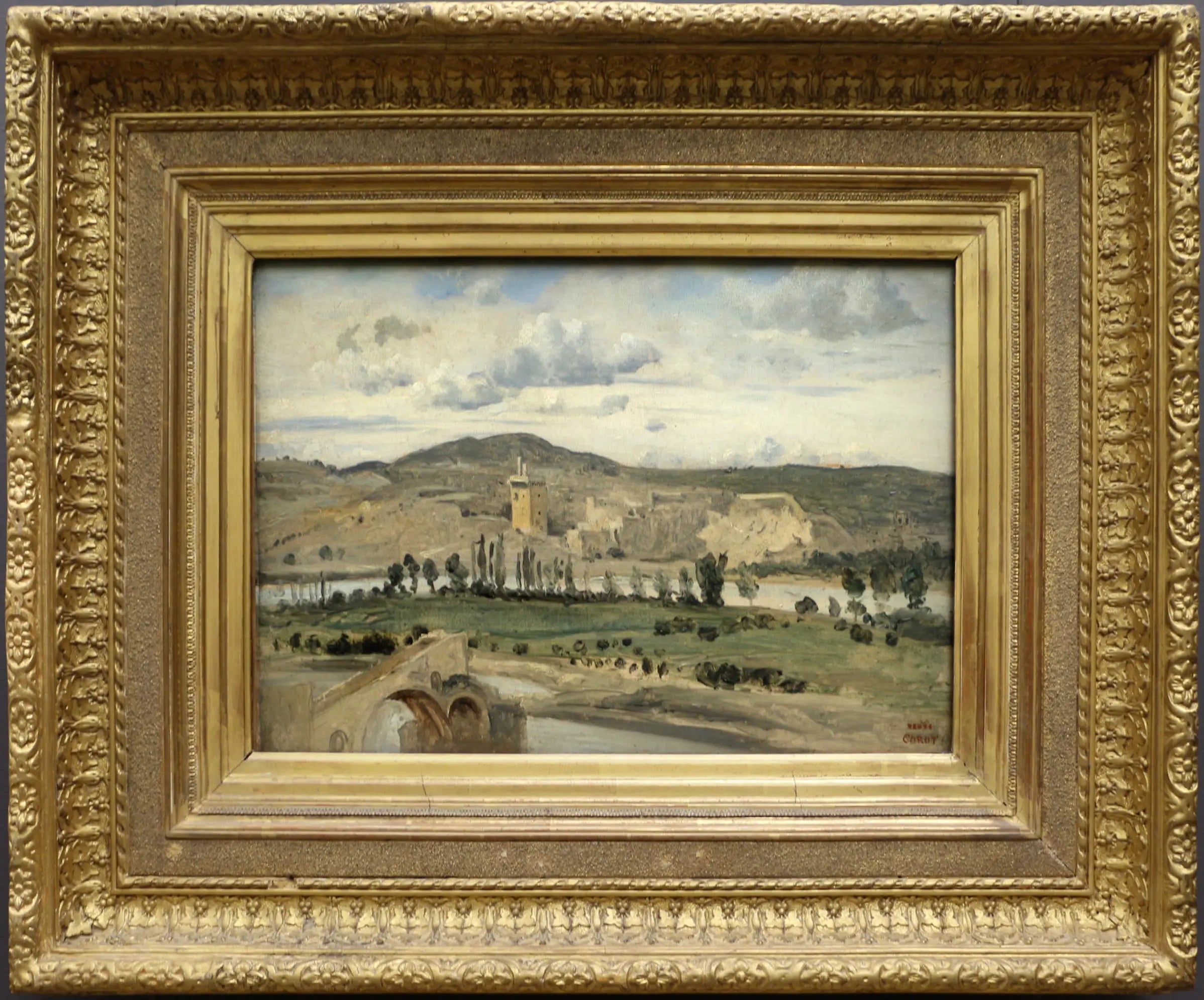 Villeneuve-les-Avignon. La Tour Philippe le bel - Jean-Baptiste Camille Corot - Alpha Reproduction