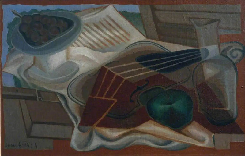 Violon og fruktskål - Juan Gris