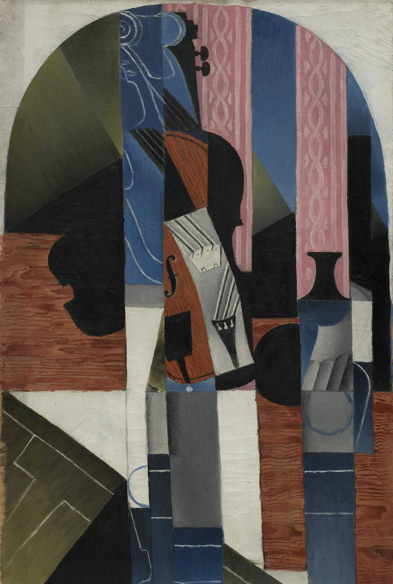 Violon og blekkholder - Juan Gris