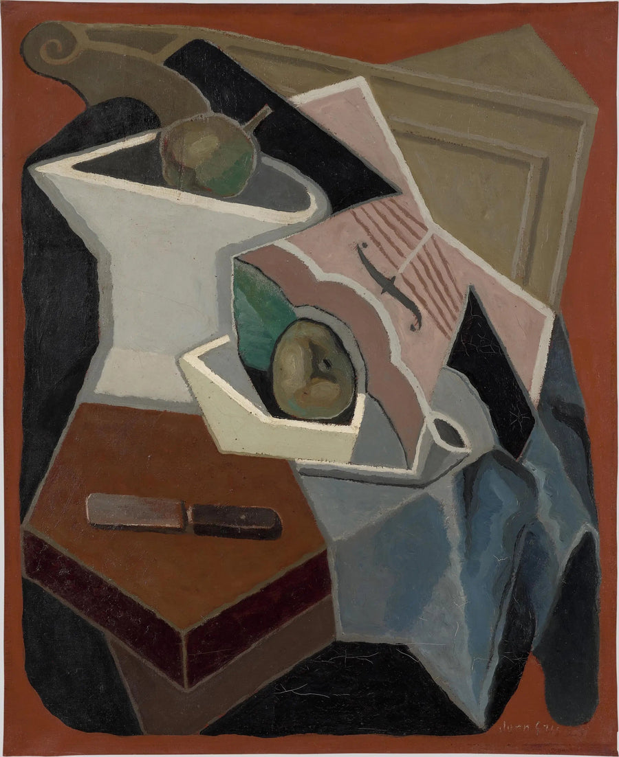 Violon og fruktskål - Juan Gris