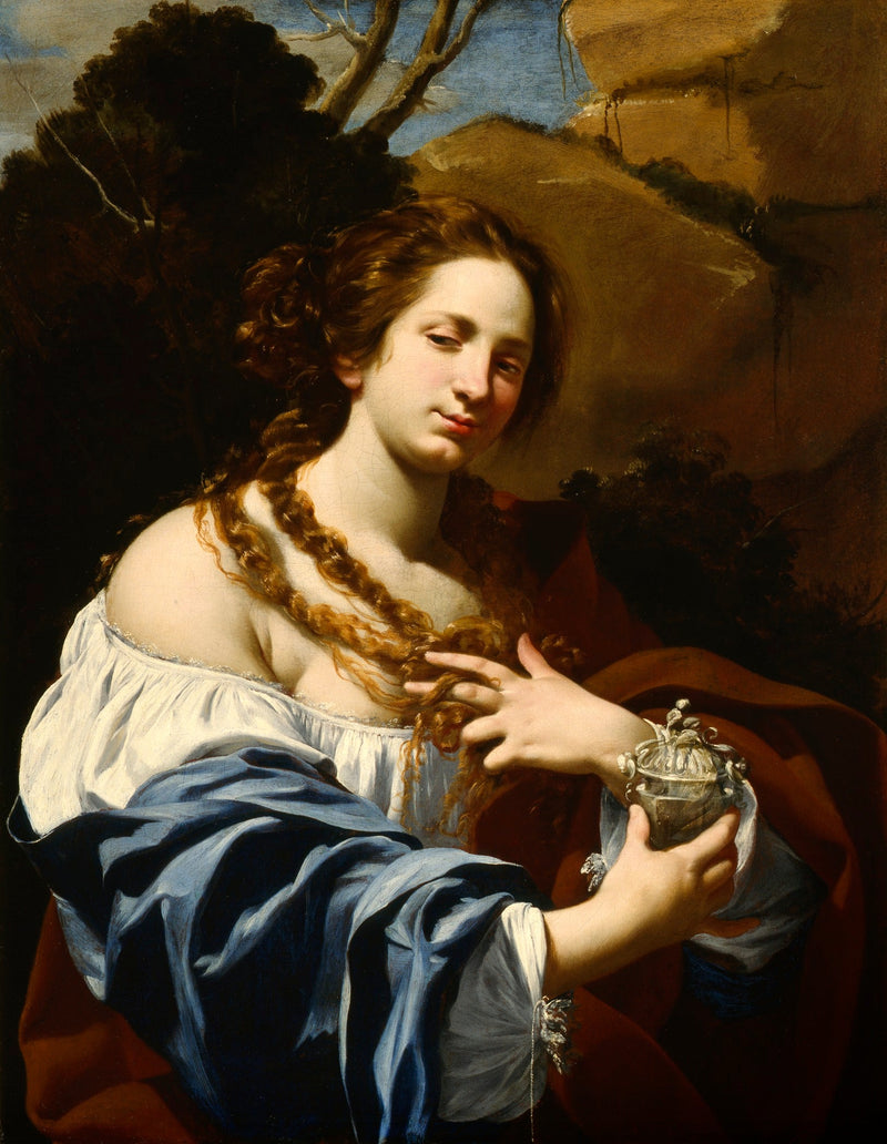 Virginia Vezzi, ektefelle av kunstneren, og Marie Madeleine - Simon Vouet