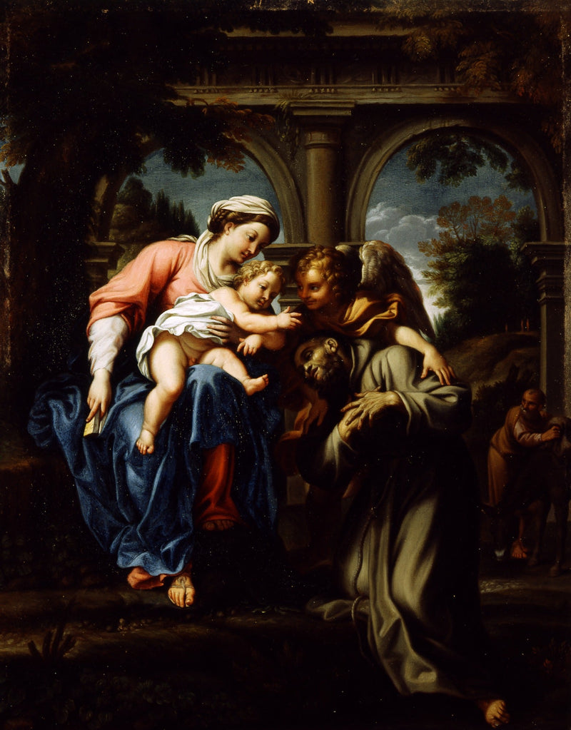 Visjon av Saint François - Annibale Carracci