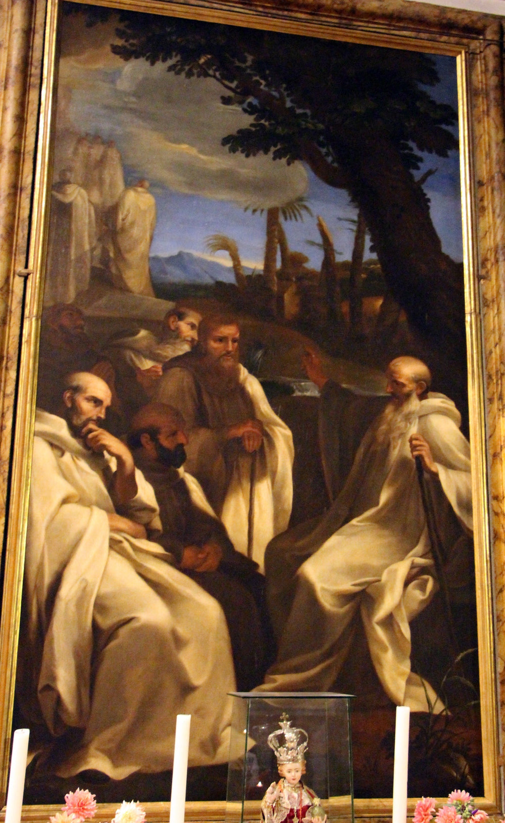 Vision des Hl. Romuald - Andrea Sacchi image 1 reproduction artisanale de tableau