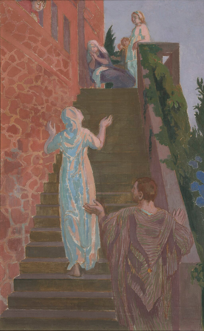 Besøk i Silencio-trappen - Maurice Denis