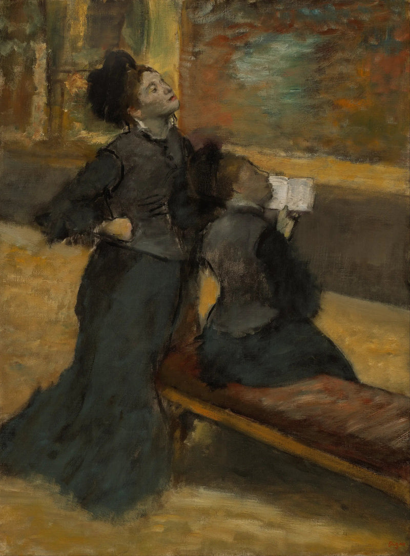 Besøk på et museum - Edgar Degas